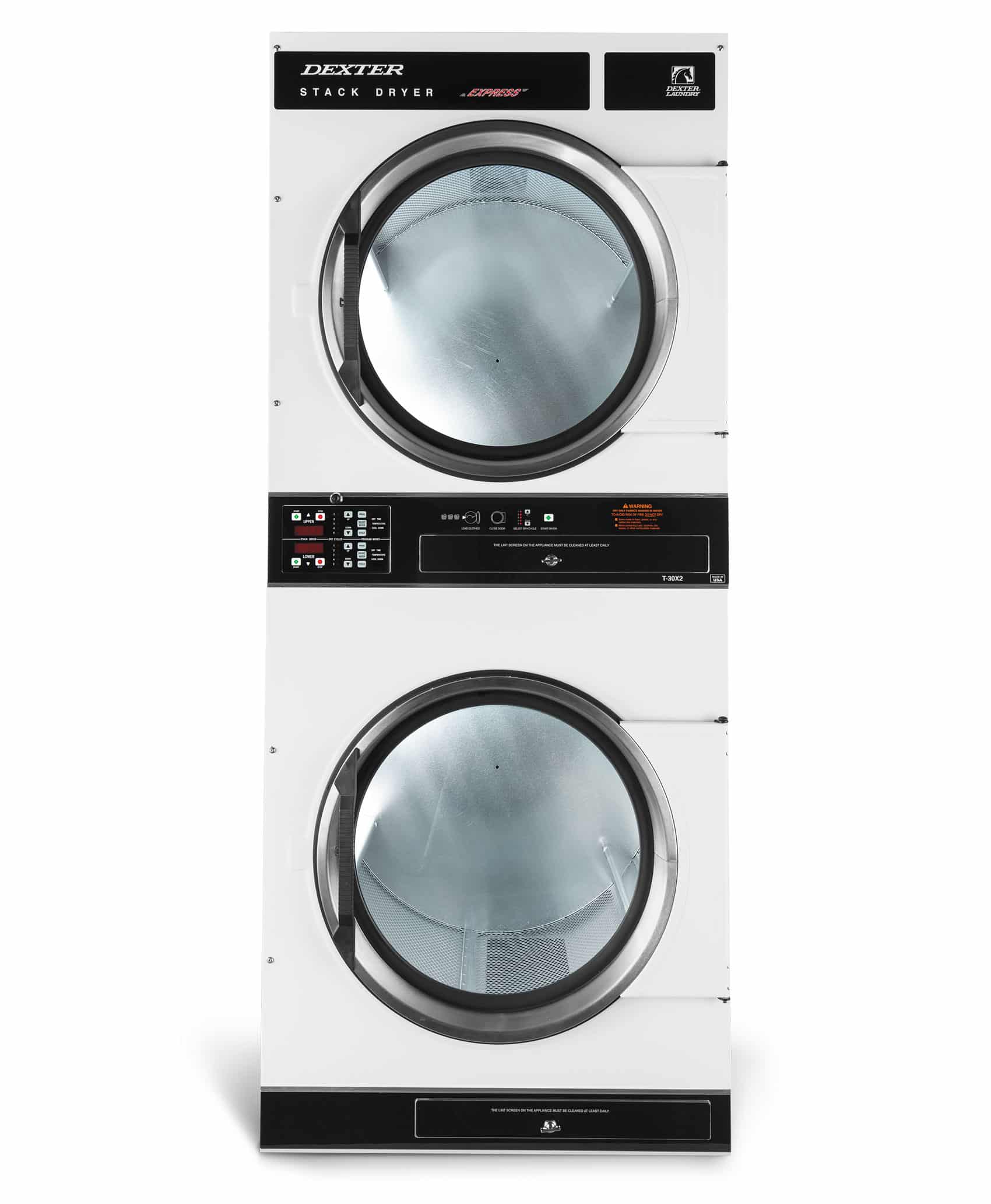 Dexter T-30×2 30Lb Capacity On-Premise Stack Dryer 1 T 30x2 6 cycle front sbwowpox8xa2ovmvuprytbfzm9bhsvxibulmrxelwrg 3